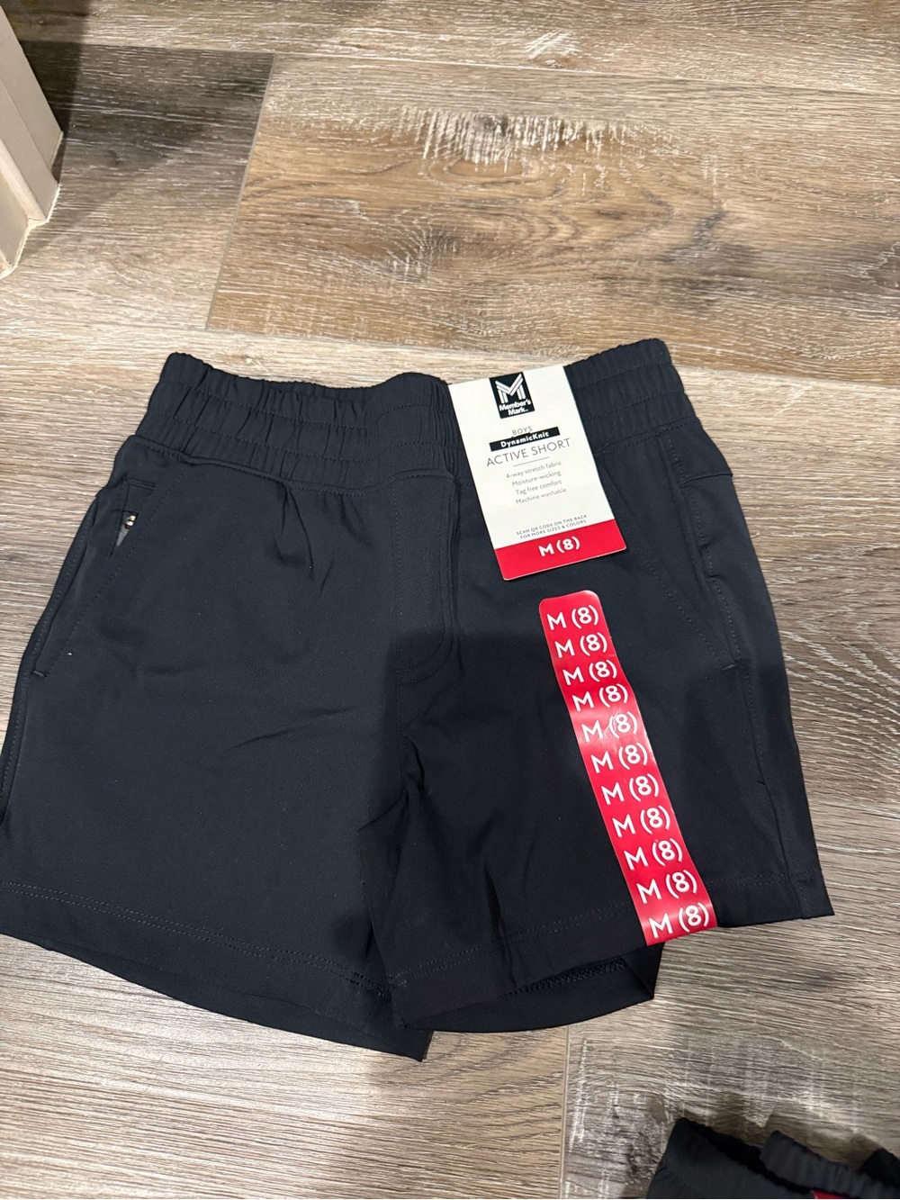 4 pairs - Active Black Kids' Shorts with Elastic Waistband - active sport